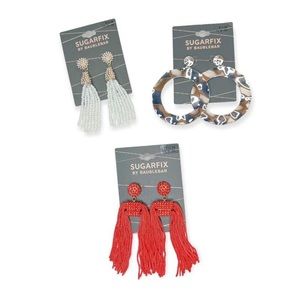 Bauble Bar NWT Earring Bundle x3